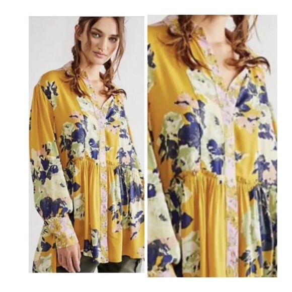 New Free People Brunch a Bunch Floral Hold combo
swing tunic size S,XS,L - Picture 1 of 11